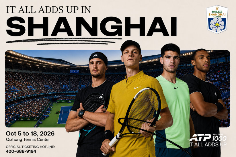 Rolex Shanghai Masters 2026: Tickets jetzt erhältlich!