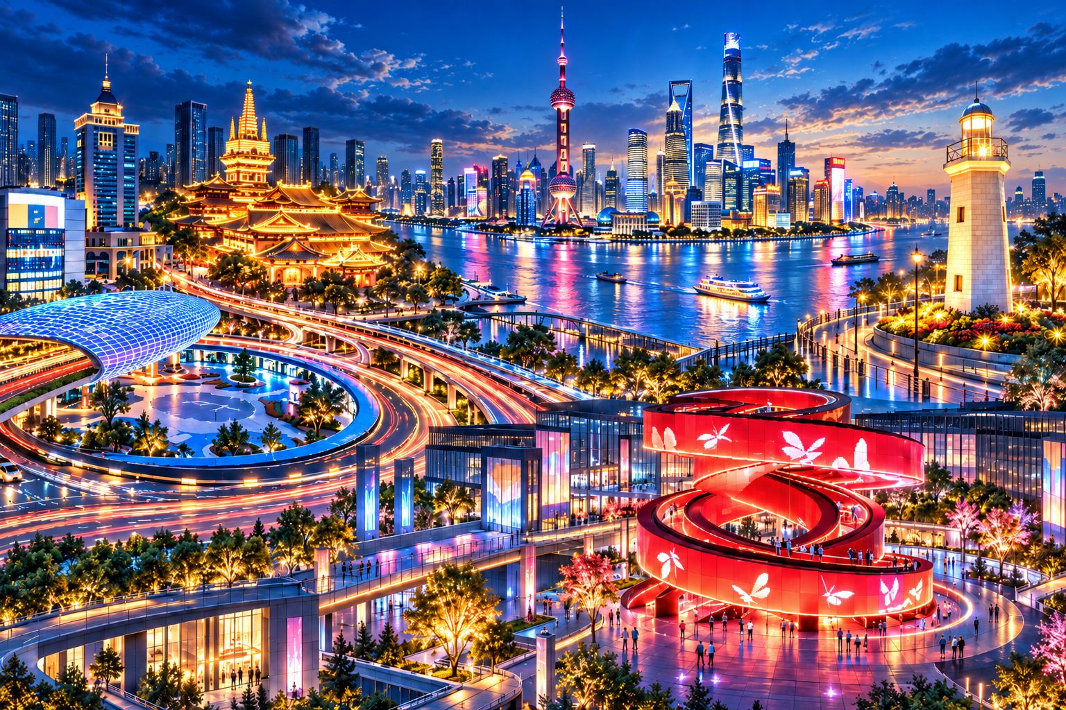 3. Internationales Lichtfestival Shanghai ab September: Fünf Standorte erstrahlen nacheinander