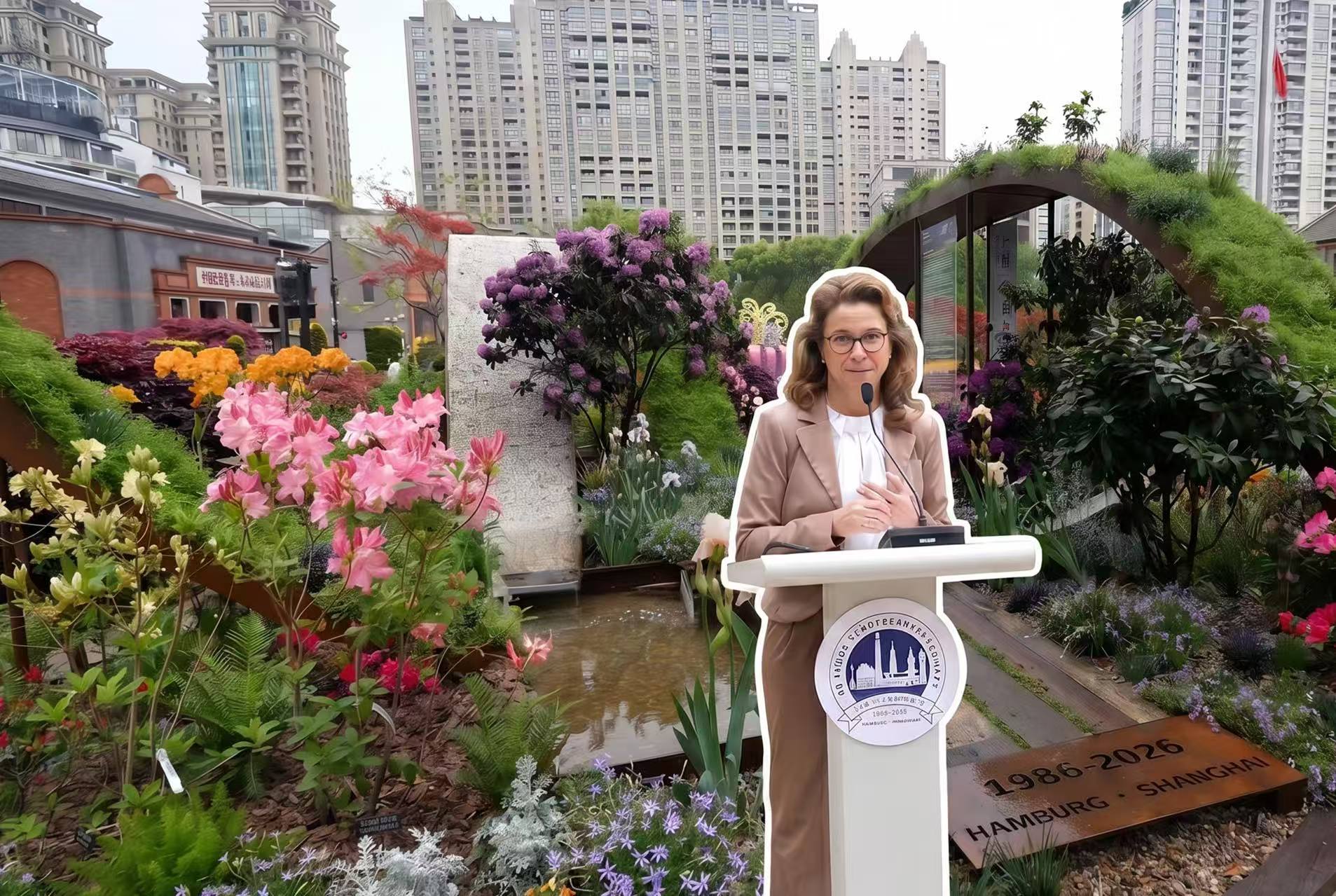 Hamburg-Garten auf Shanghai International Flower Show 2026 eingeweiht