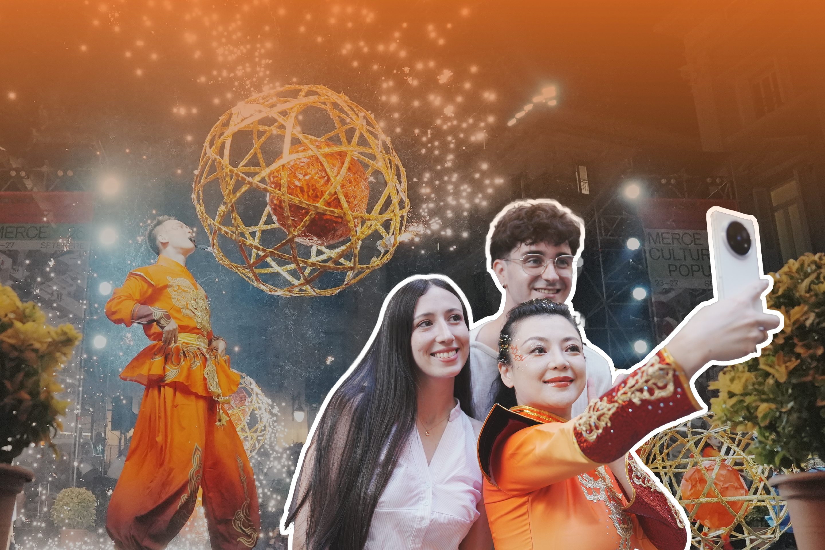 Laternenvorführung aus Shanghai bereichert spanisches Fest