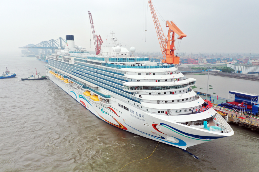 Chinas zweites im eigenen Land gebautes großes Kreuzfahrtschiff schließt Testfahrt auf See ab