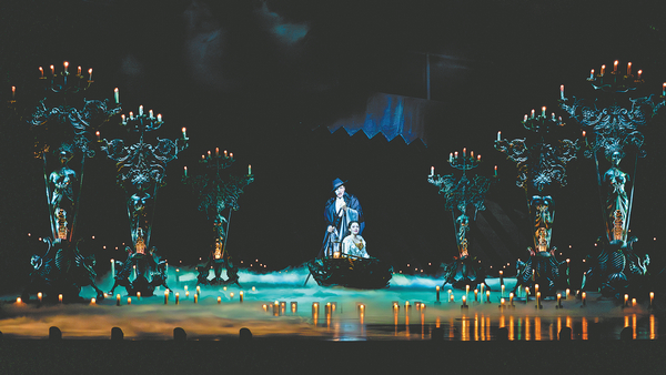 Chandelier lights up the stage for Phantom